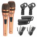 5 Core 5 Core Handheld Microphone For Singing 2Pc Dynamic Neodymium Cardioid Unidirectional Vocal Metal Mic ND-807 CoppereX 2PCS